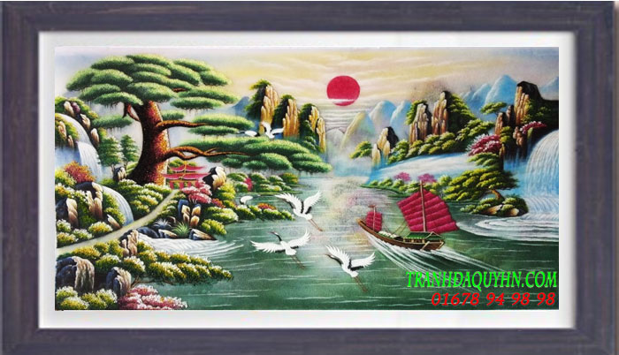 tranh đá quý thuận buồm xuôi gió tại hà nội